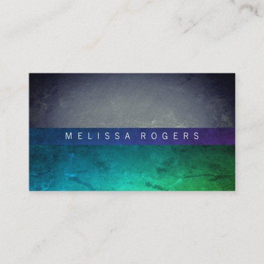 Carte De Visite Blocs de couleurs modernes (Devant)