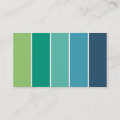 Carte De Visite Blocs de couleurs modernes (Dos)