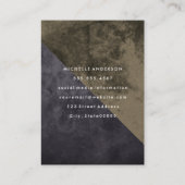 Carte De Visite Blocs de couleurs rustiques modernes (Dos)