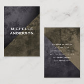 Carte De Visite Blocs de couleurs rustiques modernes (Devant / Derrière)