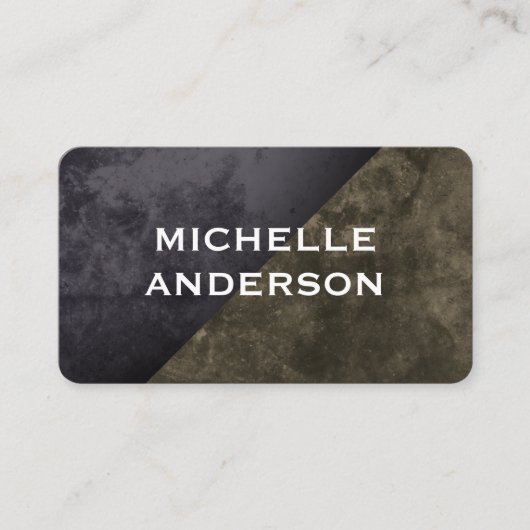 Carte De Visite Blocs de couleurs rustiques modernes (Devant)