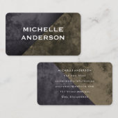 Carte De Visite Blocs de couleurs rustiques modernes (Devant / Derrière)