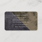 Carte De Visite Blocs de couleurs rustiques modernes (Dos)