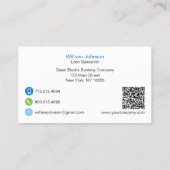 Carte De Visite Blocs de verre Société bancaire (Dos)