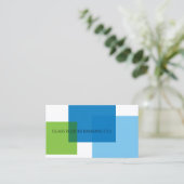 Carte De Visite Blocs de verre Société bancaire (Debout devant)