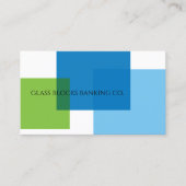 Carte De Visite Blocs de verre Société bancaire (Devant)