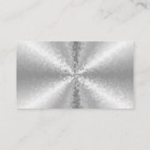 Carte De Visite Blocs en argent, arc-en-ciel 3D (Dos)
