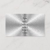 Carte De Visite Blocs en argent, arc-en-ciel 3D (Devant)