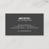 Carte De Visite Blocs gris Constructeur de construction en béton (Dos)