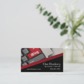 Carte De Visite Blog de WordPress d'auteur de nouvelles de (Debout devant)