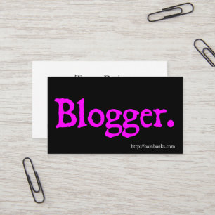 Carte De Visite Blogger