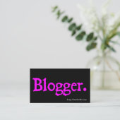 Carte De Visite Blogger (Debout devant)