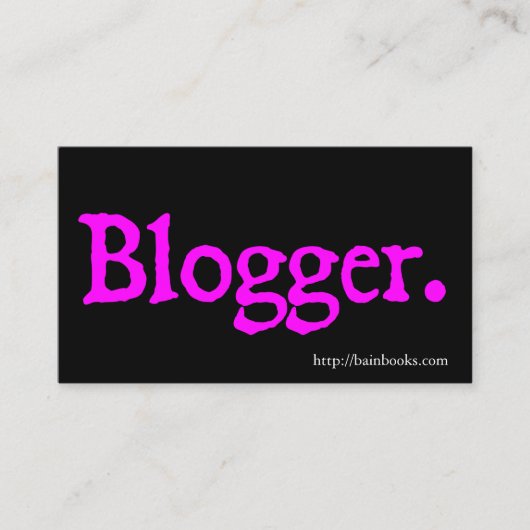 Carte De Visite Blogger (Devant)