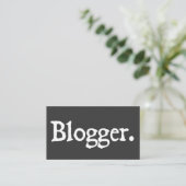 Carte De Visite Blogger (Debout devant)