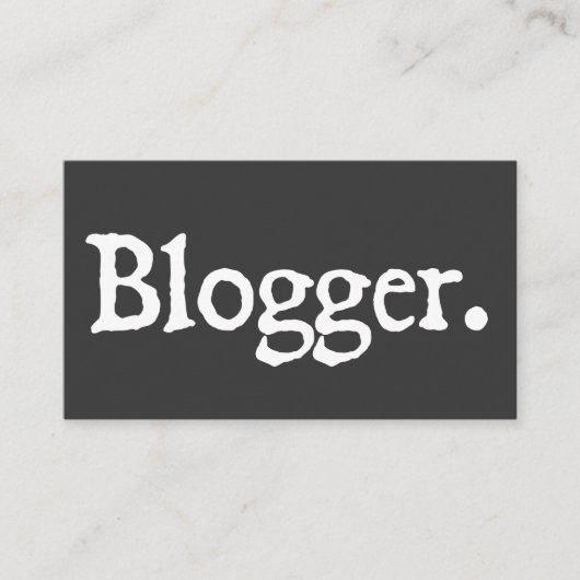 Carte De Visite Blogger (Devant)