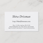 Carte De Visite Blogger (Dos)