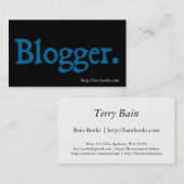 Carte De Visite Blogger (Devant / Derrière)