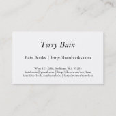 Carte De Visite Blogger (Dos)