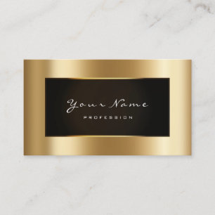 Carte De Visite Blogger de mode encadré Black Frame Gold Lux