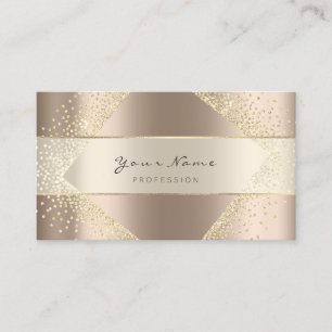 Carte De Visite Blogger De Planificateur D'Événements Blush Gold F