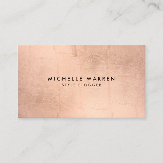 Carte De Visite Blogger, Écrivain Rose de Faux (Devant)