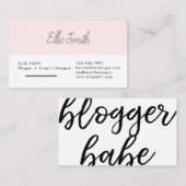 Carte De Visite Blogger et concepteur (Devant / Derrière)