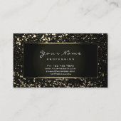 Carte De Visite Blogueur de mode encadré Black Frame Sepia Parties (Dos)