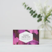 CARTE DE VISITE BLOGUEUR DE MODE LUXE, ARTISTE DE MAQUILLAGE, FLOR (Debout devant)