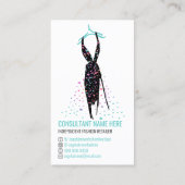 Carte De Visite Blogueur détaillant de mode indépendant ajouter un (Dos)