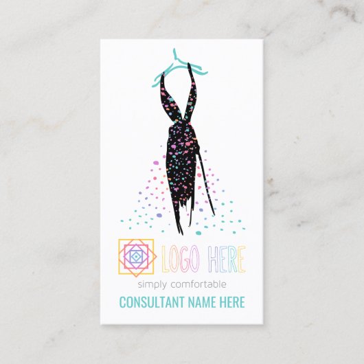 Carte De Visite Blogueur détaillant de mode indépendant ajouter un (Devant)