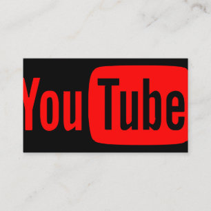 Carte De Visite Blogueur sur les médias sociaux Youtube