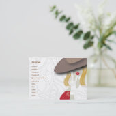 Carte De Visite Blond - Chubby (Debout devant)