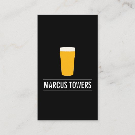 Carte De Visite Blonde Beer IPA Brewmaster (Devant)