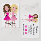 Carte De Visite Blonde de brune de duo de 311 Dollface (Devant / Derrière)