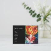 Carte De Visite BLONDE EN BEAUTÉ ROUGE, Maquillage, Salon des chev (Debout devant)