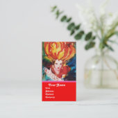 Carte De Visite BLONDE EN ROUGE Monogramme Beauté, Maquillage, Sal (Debout devant)