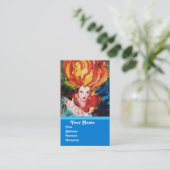 Carte De Visite BLONDE EN ROUGE Monogramme Beauté, Maquillage, Sal (Debout devant)