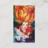 Carte De Visite BLONDE EN ROUGE Monogramme Beauté, Maquillage, Sal (Dos)