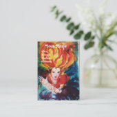 Carte De Visite BLONDE EN ROUGE Monogramme Beauté, Maquillage, Sal (Debout devant)