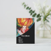 Carte De Visite BLONDE EN ROUGE Monogramme Beauté, Maquillage, Sal (Debout devant)