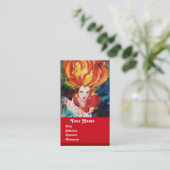 Carte De Visite BLONDE EN ROUGE Monogramme Beauté, Maquillage, Sal (Debout devant)