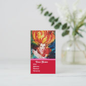 Carte De Visite BLONDE EN ROUGE Monogramme Beauté, Maquillage, Sal (Debout devant)