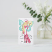 Carte De Visite Blonde fée magique cuillère boulangerie pâtisserie (Debout devant)