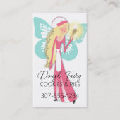 Carte De Visite Blonde fée magique cuillère boulangerie pâtisserie (Devant)