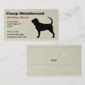 Carte De Visite Bloodhound (Devant / Derrière)