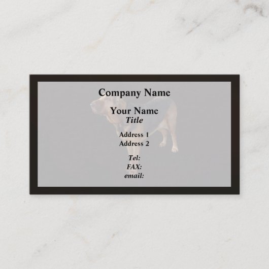Carte De Visite Bloodhound (Devant)