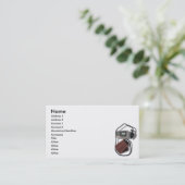 Carte De Visite BloodPressureCard, nom, adresse 1, adresse 2,… (Debout devant)