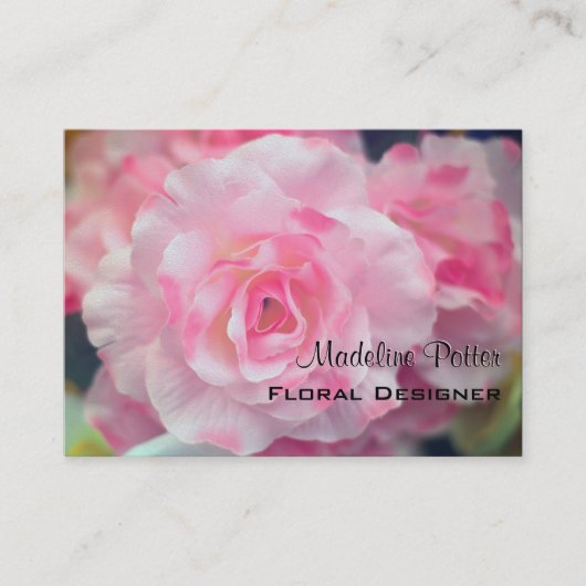 Carte De Visite Bloomdeville Élégant Floral Professional (Devant)