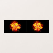 Carte De Visite Blooming Fire Rose (Extérieur déplié)