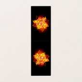 Carte De Visite Blooming Fire Rose (Extérieur déplié)